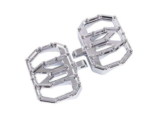 Aggressor Mini Floorboards with HD Male Mount - Chrome