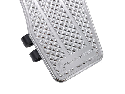 Bagger Rider Floorboards - Chrome. Fits Touring 1980up, FL Softail 1986-2017 & Dyna Switchback 2012-2016