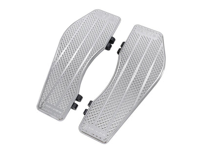 Bagger Rider Floorboards - Chrome. Fits Touring 1980up, FL Softail 1986-2017 & Dyna Switchback 2012-2016