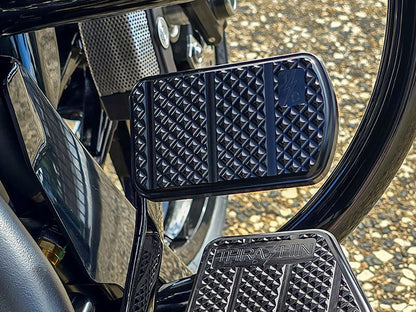Bagger Brake Pad - Black. Fits Touring 1980up, FL Softail 1986-2017 & Dyna Switchback 2012-2016.