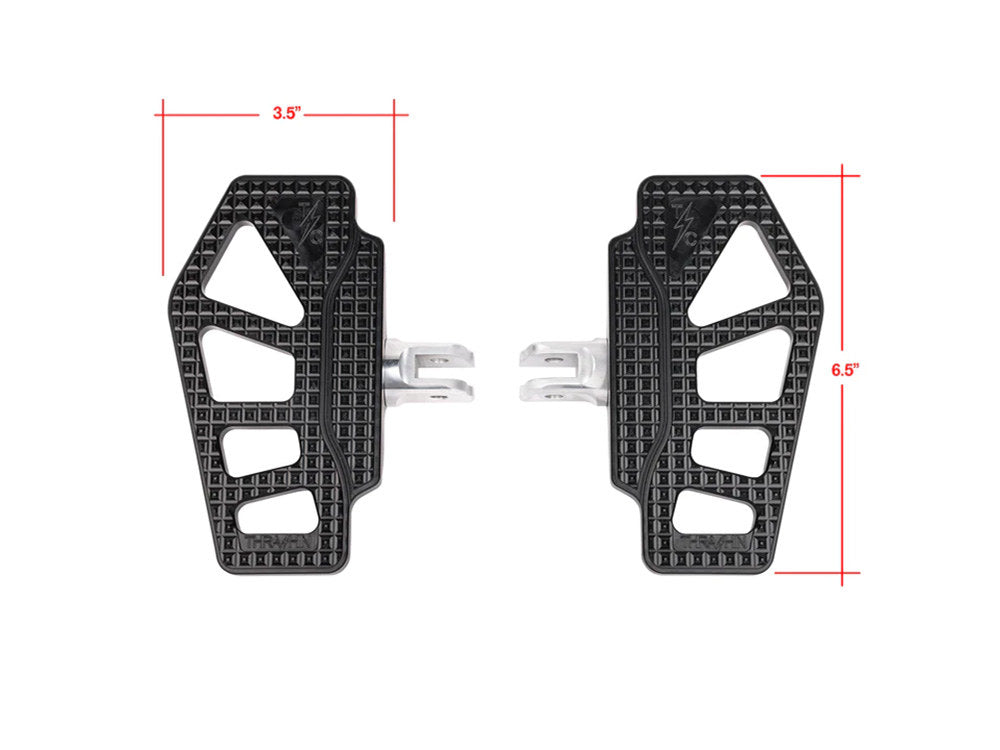 Apex Mini Rider Floorboards - Black. Fits Softail 2018up Front Rider
