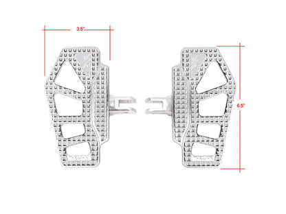 Apex Mini Floorboards - Chrome. Fits Softail 2018up Front Rider