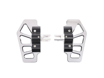Apex Mini Floorboards - Chrome. Fits Softail 2018up Front Rider