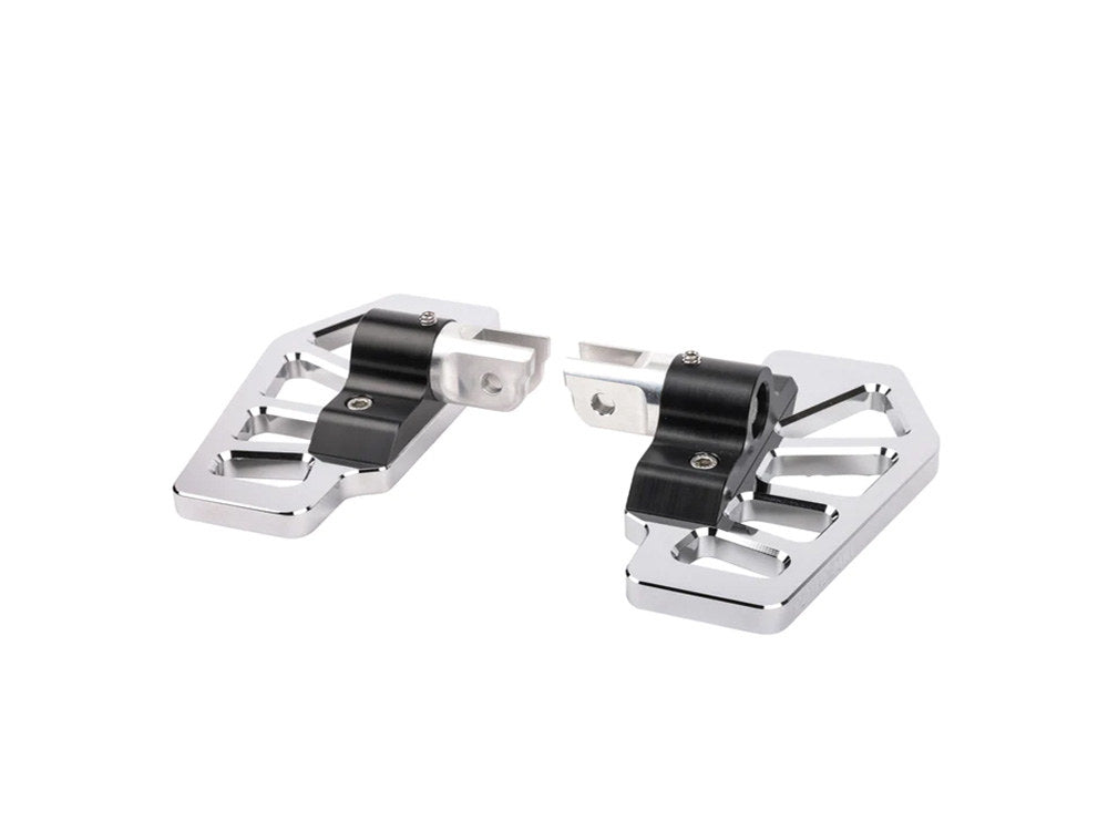 Apex Mini Floorboards - Chrome. Fits Softail 2018up Front Rider
