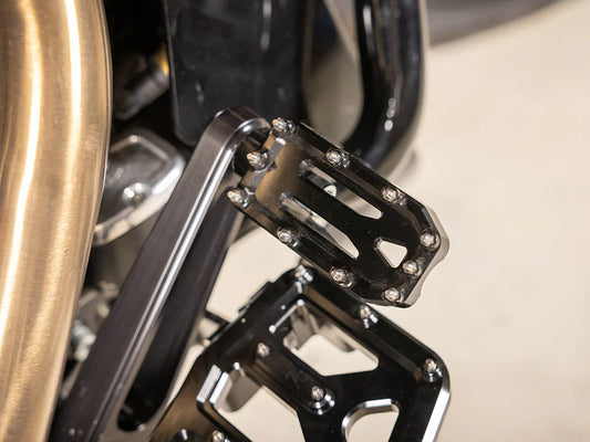 Aggressor Brake Arm Pedal - Black. Touring 2014up (Using Thrashin Brake Arms)