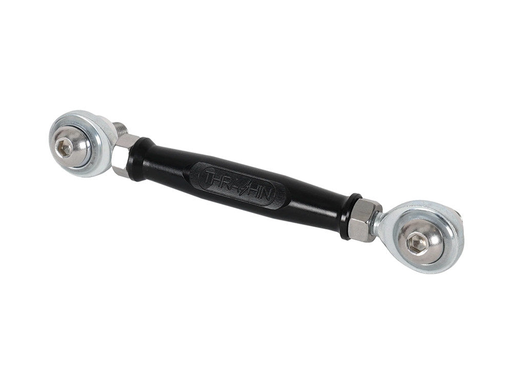 Adjustable Brake Linkage - Black. Fits Softail 2018up with Mid Controls.