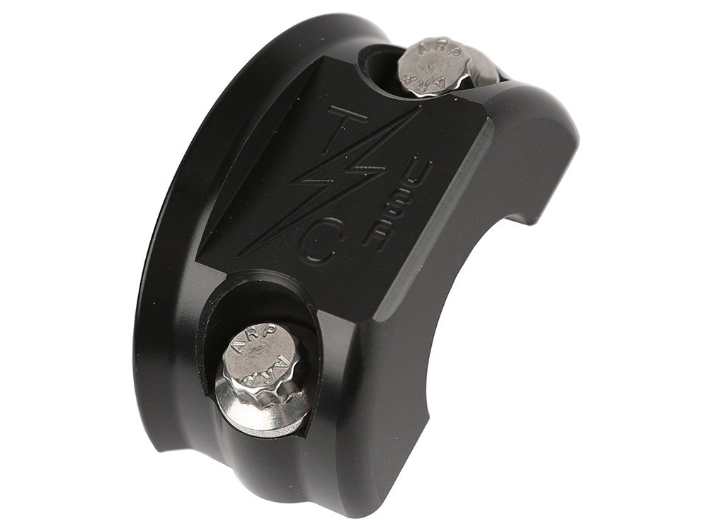 OG Clutch & Brake Perch Clamp - Black. Fits Softail 1984-2024, Dyna 1991-2017, Most Touring 1982-2024, Sportster 1982-2003 & FXR 1982-1994