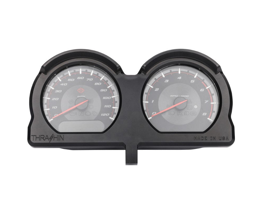 Gauge Housing Relocation Kit - Black. Fits Road Glide 2015-2023