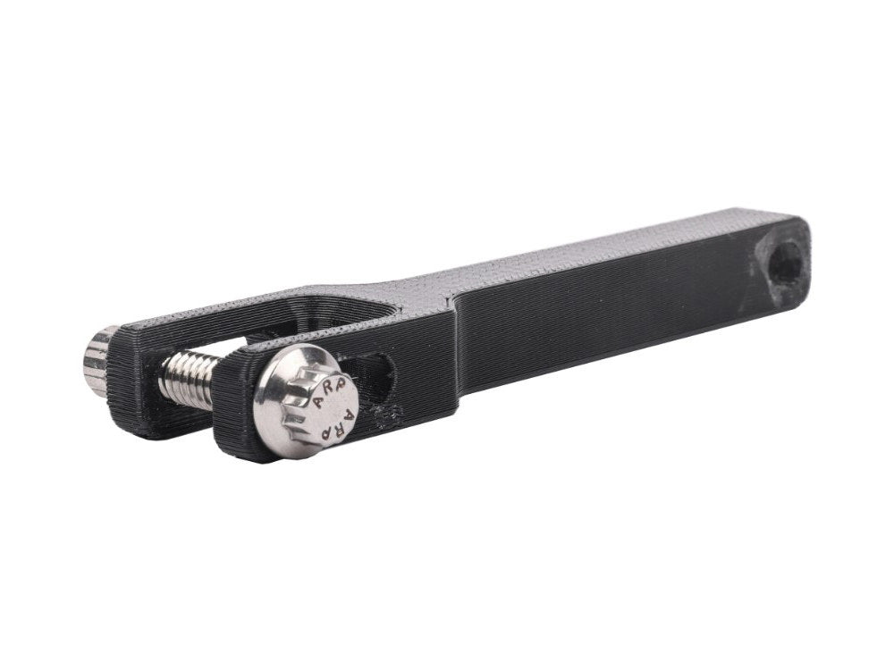 Thrashin Risers to Gauges Relocation Front Extension Bracket - Black. Fits Road Glide 2015up.