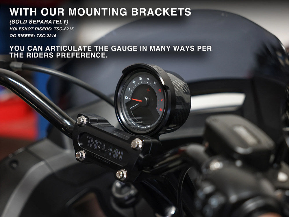 Gauge Housing Relocation Kit - Black. Fits Low Rider S 2022up, Low Rider ST 2025up & Street Bob 2025up