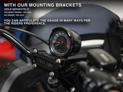 Gauge Housing Relocation Kit - Black. Fits Low Rider S 2022up, Low Rider ST 2025up & Street Bob 2025up
