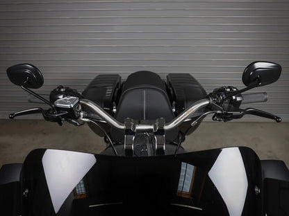 Mid Bend Bars - Stainless Steel. Fits CVO Touring 2023up, Street Glide & Road Glide 2024up, Touring 2025up & Softail 2025up