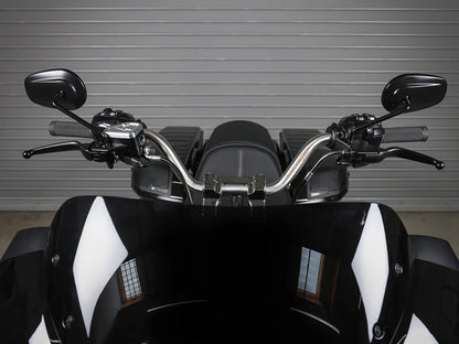 High Bend Bars - Stainless Steel. Fits CVO Touring 2023up, Street Glide & Road Glide 2024up, Touring 2025up & Softail 2025up