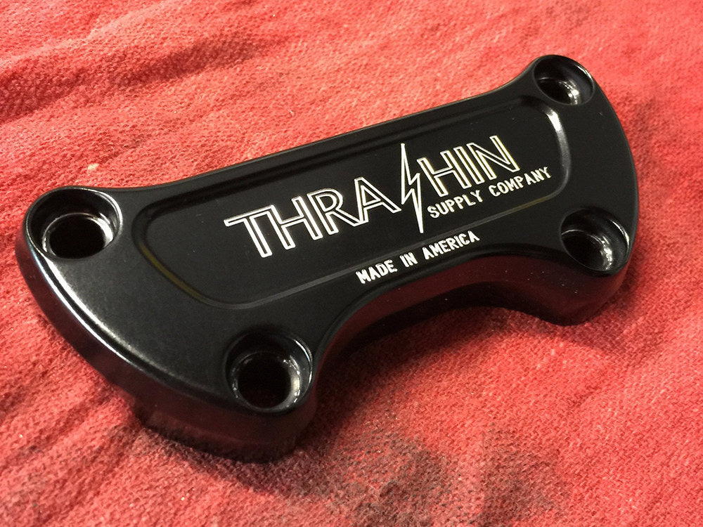 Handlebar Top Clamp - Twice Cut Black