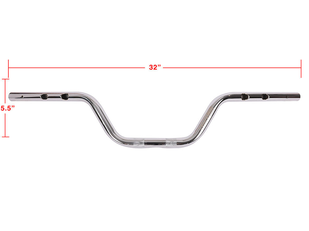 High Bend Bars - Chrome. Fits CVO Touring 2023up, Street Glide & Road Glide 2024up, Touring 2025up & Softail 2025up