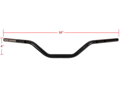 Mid Bend Bars - Black. Fits CVO Touring 2023up, Street Glide & Road Glide 2024up, Touring 2025up & Softail 2025up