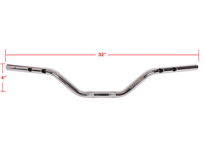 Mid Bend Bars - Chrome. Fits CVO Touring 2023up, Street Glide & Road Glide 2024up, Touring 2025up & Softail 2025up