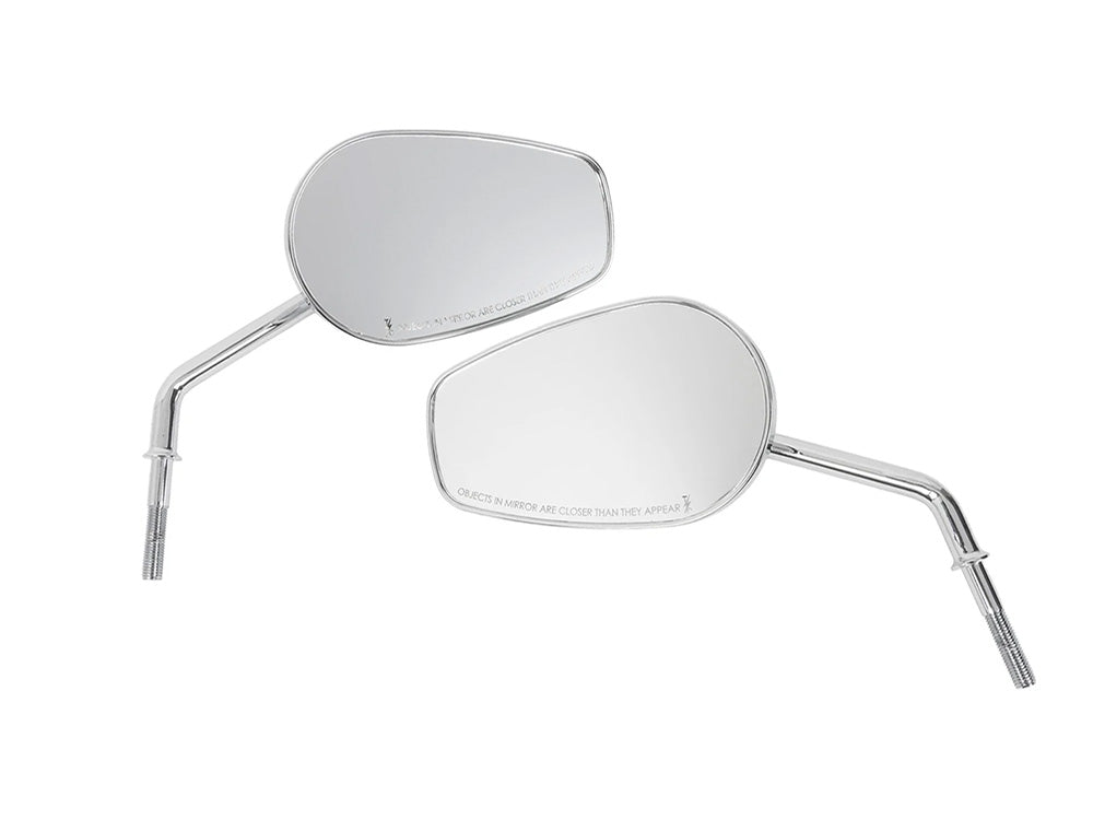 Billet Mini Mirrors Smooth - Chrome