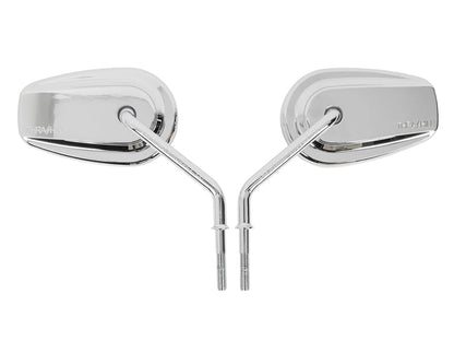 Billet Mini Mirrors Smooth - Chrome