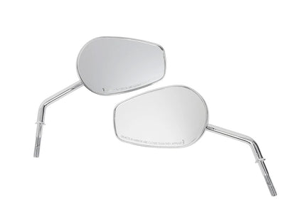 Billet Mini Mirrors Flame - Chrome