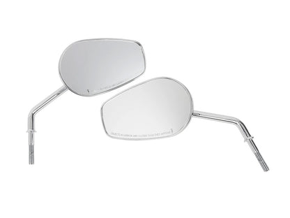 Billet Mini Mirrors Finned - Chrome
