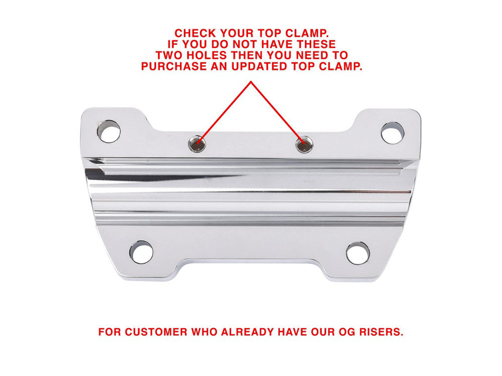 Replacement OG Handlebar Top Clamp - Chrome.