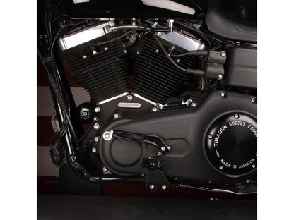 Billet Shift Lever - Black. Fits Dyna 1991-2017 with Mid Controls & 2018up Softail with OEM Forward Controls