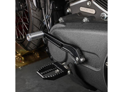 Billet Shift Lever - Black. Fits Dyna 1991-2017 with Mid Controls & 2018up Softail with OEM Forward Controls