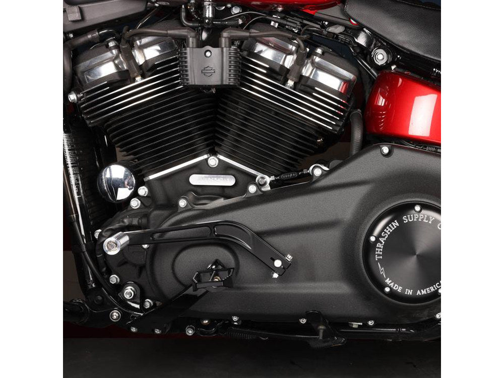 Billet Shift Lever - Black. Fits Softail 2018up with Mid Controls