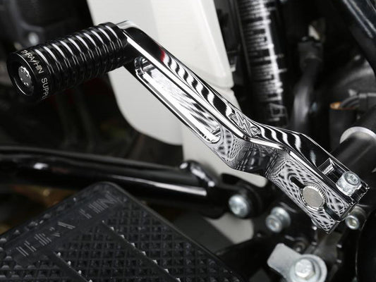 Billet Shift Lever - Chrome. Stock Length. Fits Touring 1983up, Trike 2008up, FXR 1982-1994 & FL Softail 1986-2017.