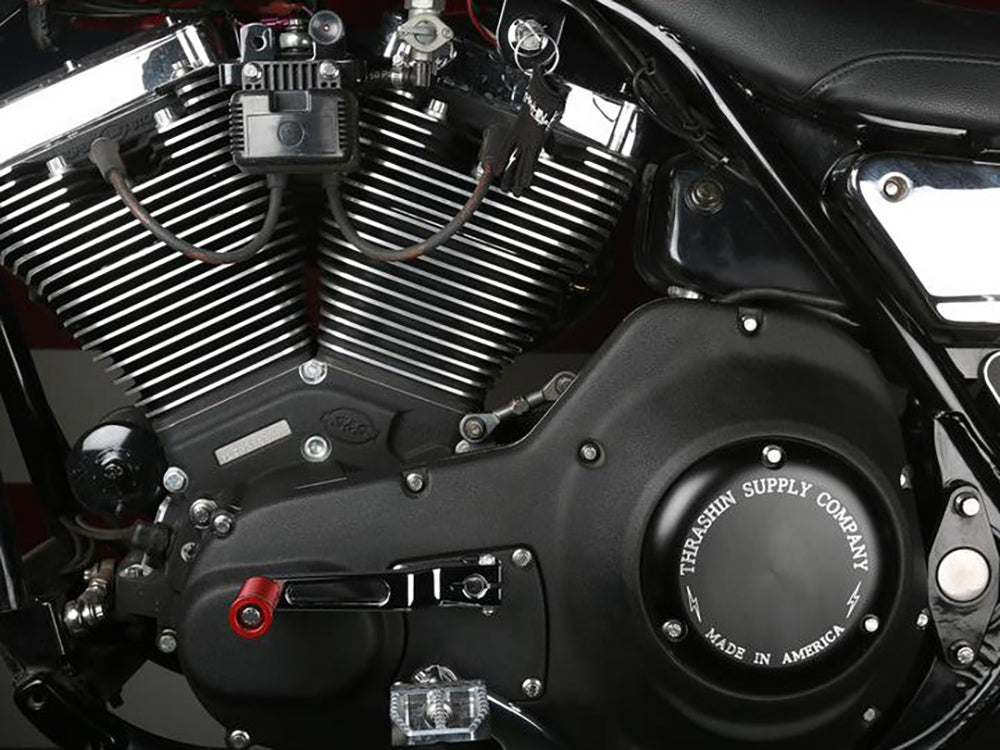 Billet Shift Lever - Black. 1in. Shorter Length. Fits Touring 1983up, Trike 2008up, FXR 1982-1994 & FL Softail 1986-2017.
