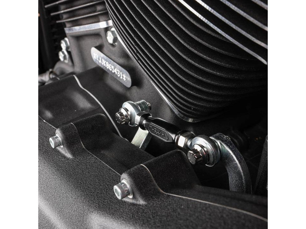 Mid Control Shift Linkage Rod - Black Anodized. Fits Dyna 1991-2017, FXR 1982-1994 & Softail 2018up with Mid Controls