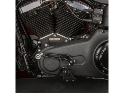 Mid Control Shift Linkage Rod - Black Anodized. Fits Dyna 1991-2017, FXR 1982-1994 & Softail 2018up with Mid Controls