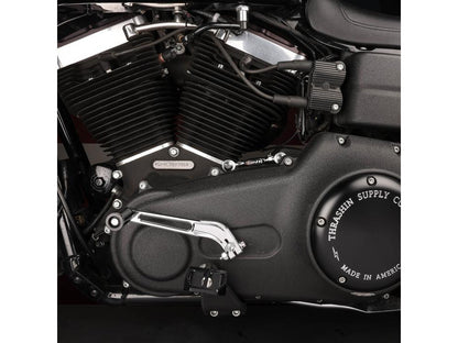 Mid Control Shift Linkage Rod - Chrome. Fits Dyna 1991-2017, FXR 1982-1994 & Softail 2018up with Mid Controls