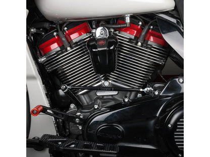 Shift Linkage Rod - Black Anodized. Fits Softail 1986up, Touring 1980up & Dyna Wide Glide 1993-2003