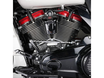 Shift Linkage Rod - Chrome. Fits Softail 1986up, Touring 1980up & Dyna Wide Glide 1993-2003