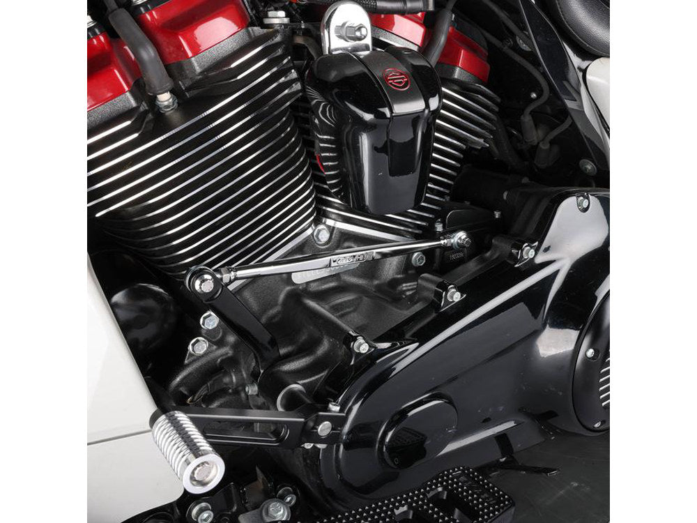 Shift Linkage Rod - Chrome. Fits Softail 1986up, Touring 1980up & Dyna Wide Glide 1993-2003