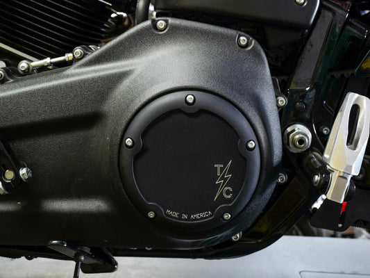 5-Hole OG Billet Derby Cover - Black. Fits Softail 2019up.
