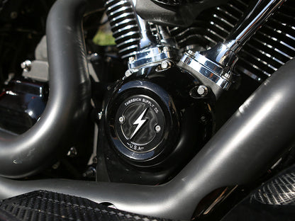 Dished Points Cover - Black. Fits Softail 2018-2024 & Most Touring 2017-2024