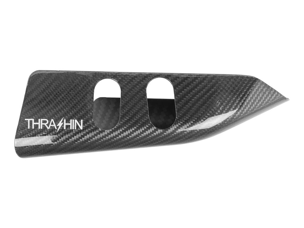 Air Scoop Coil Cover - Gloss Carbon. Fits Softails 2018up & Touring 2024up.