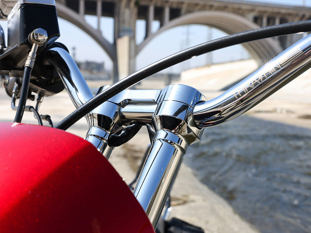 6in. Hole Shot Risers - Chrome. Fits 1in. Handlebar
