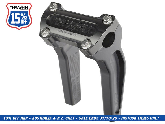 6.5in. Pull Back Thrashin Risers - Black. Fits 1in. Handlebar