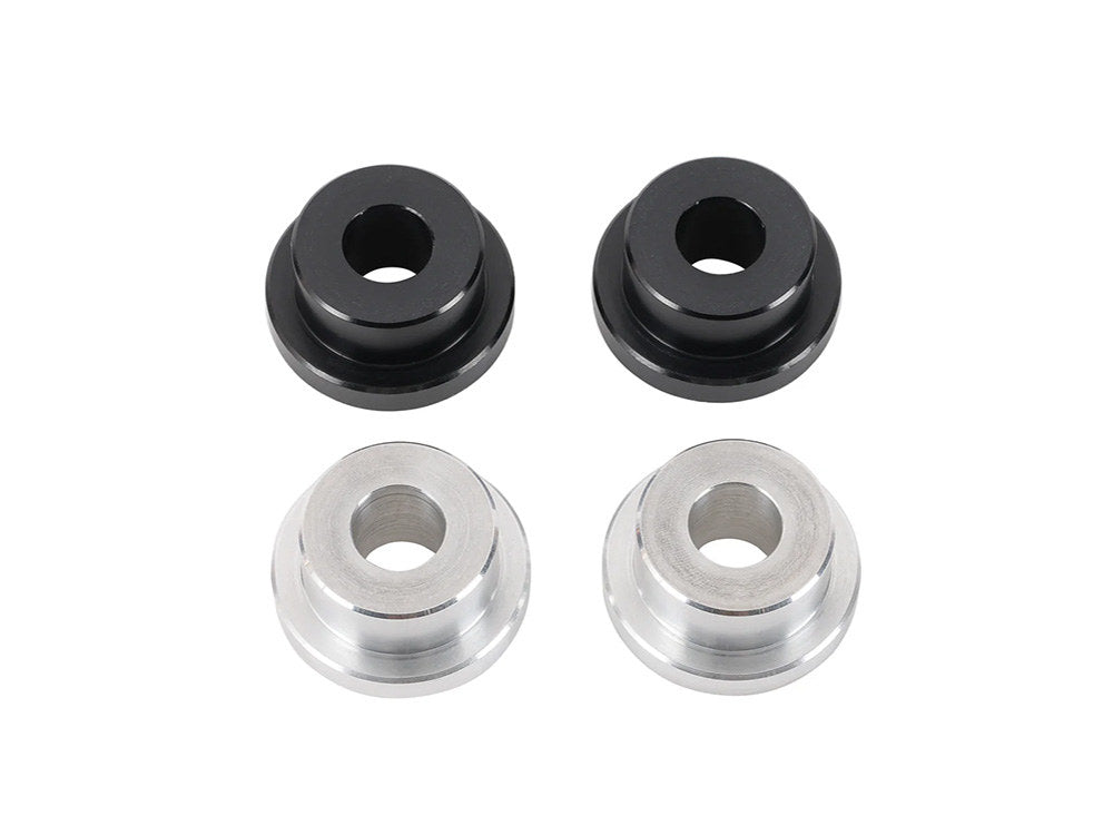 Solid Handlebar Mount Kit - Black & Raw. Fits Big Twin 1973-2017 & Sportster 1973-2003