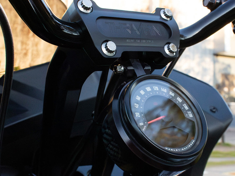 9.5in. Pull Back Thrashin Risers - Black. Fits 1in. Handlebar