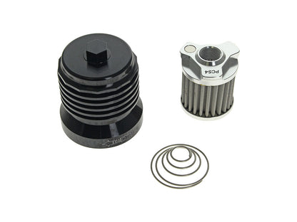 FLO Reusable Oil Filter - Black. Fits Milwaukee Eight 2017up, Twin Cam 1999-2017, Evolution 1984-1999 & Sportster 1984-2021