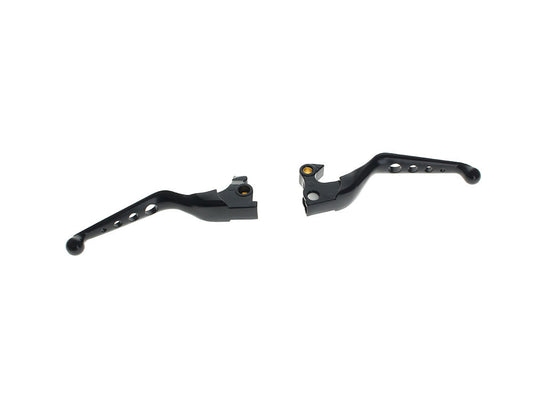 4 Hole Hand Levers - Black. Fits Sportster 2014-2021