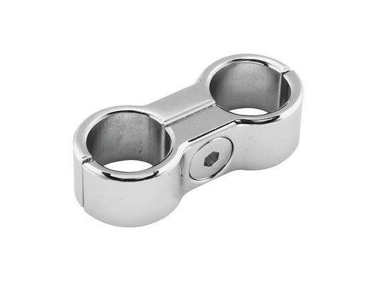 2 Hose Separator - Chrome. Fits 5/16in. or 3/8in. Hose