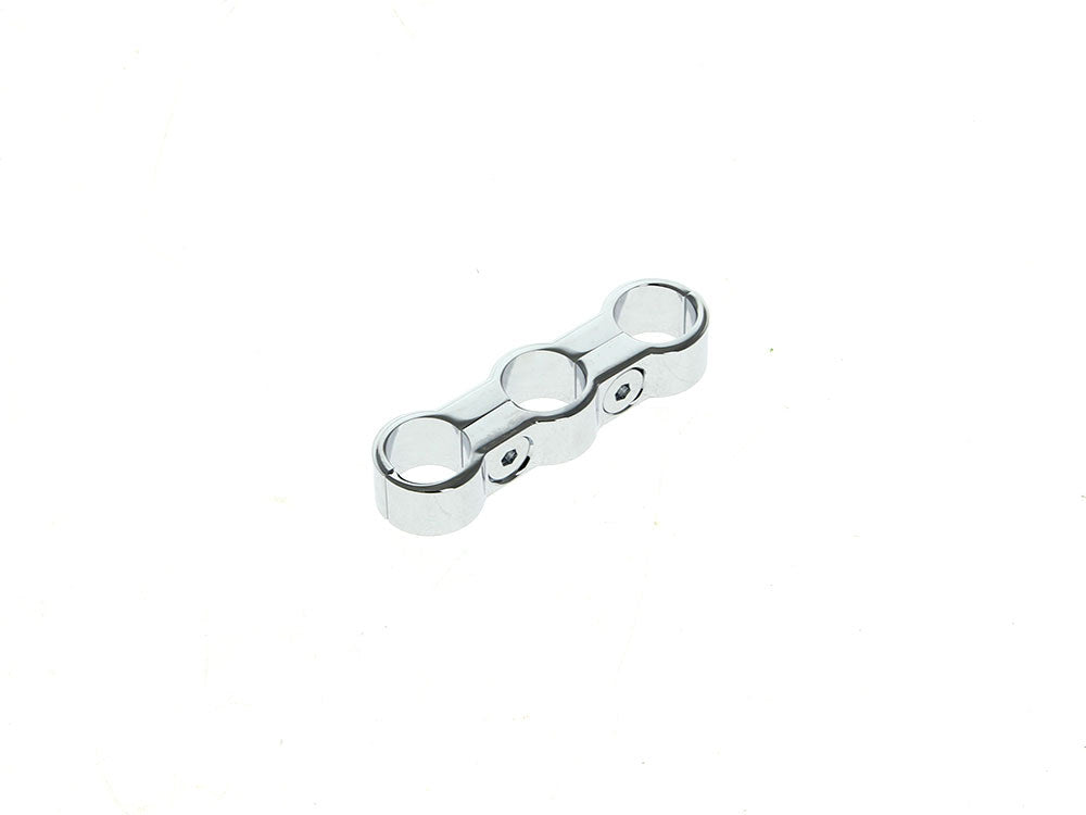3 Hose Separator - Chrome. Fits 5/16in. or 3/8in. Hose