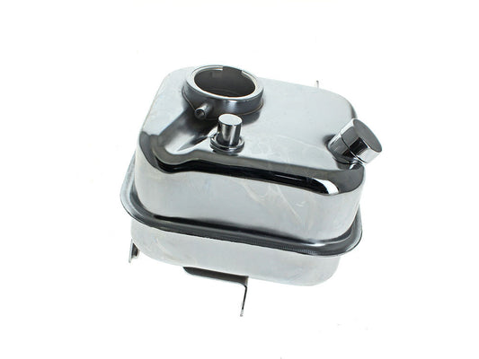 Oil Tank - Chrome. With Provision for Drop In Filter. Fits 4Spd Big Twin 1965-1982.