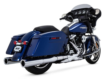 Power Duals Right Side Tuck & Under Headers - Chrome. Fits Touring 2017up